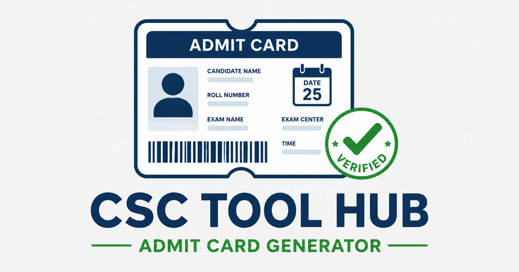 Admit Card Manager icon by CSC Tool Hub – organize exam hall tickets